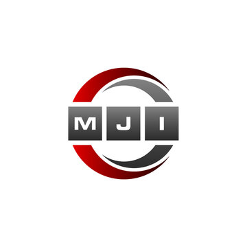 MJI Letter Initial Logo Design Template Vector Illustration