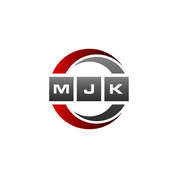 MJK Letter Initial Logo Design Template Vector Illustration