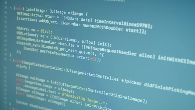 Objective-C Machine Learning Scroll and Typing Code