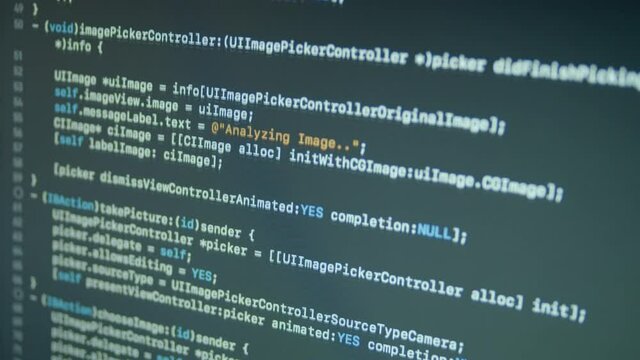 Objective-C Machine Learning Scroll and Typing Code