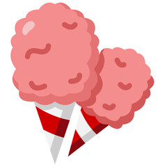 cotton candy flat icon