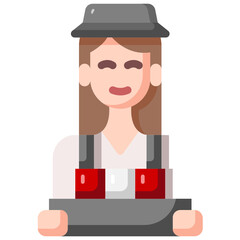 woman flat icon