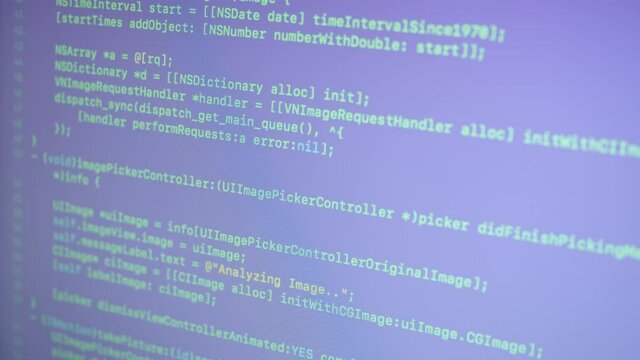 Objective-C Machine Learning Scroll and Typing Code