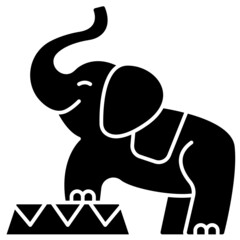 elephant solid icon