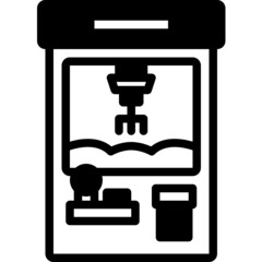 cranes solid line icon