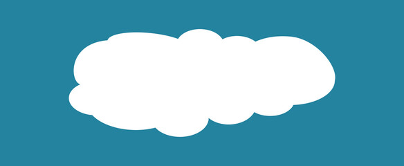 Cloud isolated on background. Cloud for web site, poster, placard and wallpaper. Creative modern concept. Cloud vector illustration