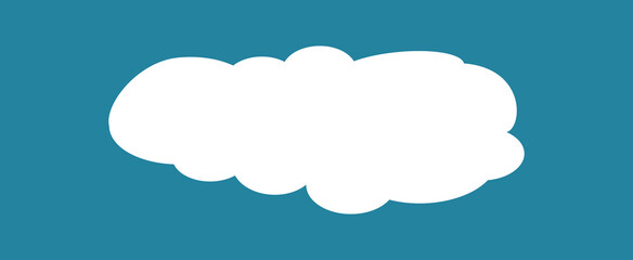 Cloud isolated on background. Cloud for web site, poster, placard and wallpaper. Creative modern concept. Cloud vector illustration
