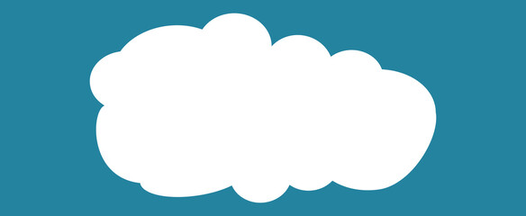 Cloud isolated on background. Cloud for web site, poster, placard and wallpaper. Creative modern concept. Cloud vector illustration