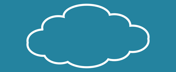 Cloud isolated on background. Cloud for web site, poster, placard and wallpaper. Creative modern concept. Cloud vector illustration