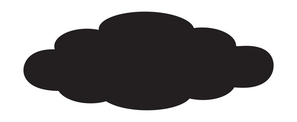Cloud isolated on background. Cloud for web site, poster, placard and wallpaper. Creative modern concept. Cloud vector illustration