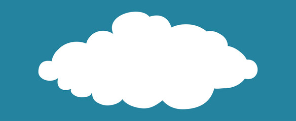 Cloud isolated on background. Cloud for web site, poster, placard and wallpaper. Creative modern concept. Cloud vector illustration
