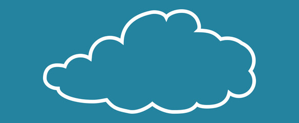 Cloud isolated on background. Cloud for web site, poster, placard and wallpaper. Creative modern concept. Cloud vector illustration