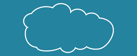 Cloud isolated on background. Cloud for web site, poster, placard and wallpaper. Creative modern concept. Cloud vector illustration
