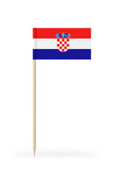 Small Flag of Croatia on a Toothpick