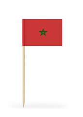 Small Flag of Morocco on a Toothpick