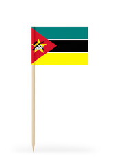 Small Flag of Mozambique on a Toothpick