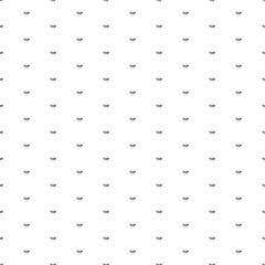 Square seamless background pattern from black top symbols. The pattern is evenly filled. Vector illustration on white background