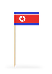 Small Flag of North Korea on a Toothpick