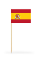 Small Flag of Spain on a Toothpick