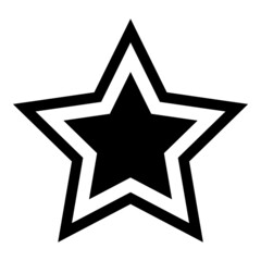 Stars Flat Icon Isolated On White Background