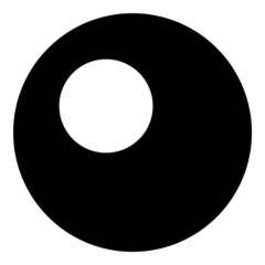 Fototapeta na wymiar Circle And Sphere Flat Icon Isolated On White Background Flat Icon Isolated On White Background