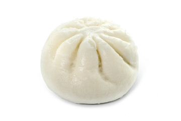 Fototapeta na wymiar steamed pork buns isolated on white background. steamed pork buns is a kind of Chinese dim sum.