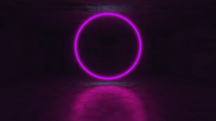 Futuristic Modern  Neon Glowing Design Architecture