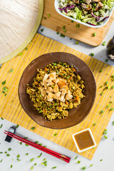 Asian Food Pad Thai Wok Flavor Pasta Rice Chicken Shrimp Perfect Plate Salad
