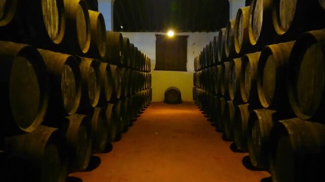 The wine museum of Bodegas Tio Pepe winery, Jerez, Spain