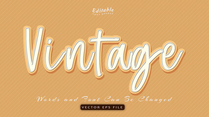 vintage text effect
