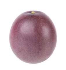 Passion fruit isolated on white background. Whole passionfruit or maracuya, exotic fruit. Clipping path.