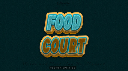 FOOD COURT TEXT EFFECT