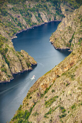 Obraz na płótnie Canvas Boat trip on the Sil River. Galicia Spain.