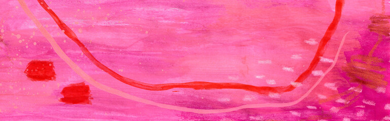 Abstract watercolor hand painted watercolor background with pink and pastel colors