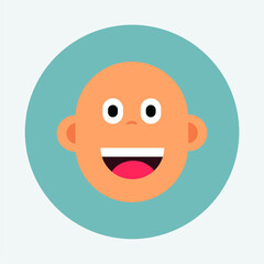 flat design illustration. illustration of human avatar characters with various expressions and professions