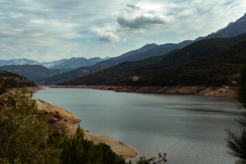 Obraz premium lake and mountains