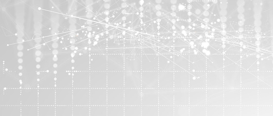 Quantum processing. Deep learning artificial intelligence. Future new technology  for business or science presentation