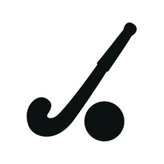 field hockey silhouette symbol vector