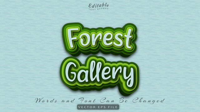 Forest Gallery Text Effect