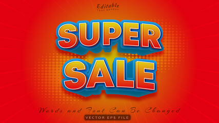 SUPER SALE TEXT EFFECT