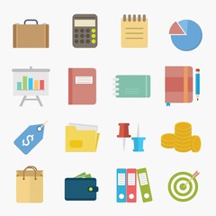 Set of business icon vector design