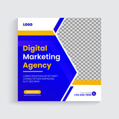 Digital marketing agency and corporate social media post template
