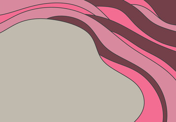 Minimalist background with gradient waving lines pattern and some copy space area. Simple presentation wallpaper