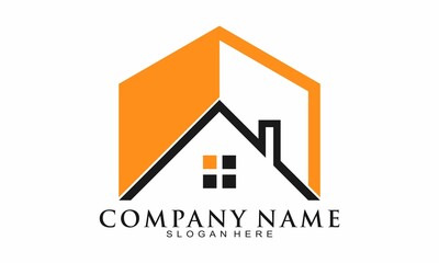 House roof property vector logo
