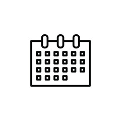 Naklejka premium Calendar, Schedule, Date Line Icon, Vector, Illustration, Logo Template. Suitable For Many Purposes.