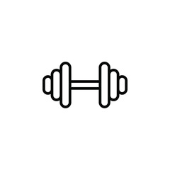 Gym, Fitness, Weight Line Icon, Vector, Illustration, Logo Template. Suitable For Many Purposes.