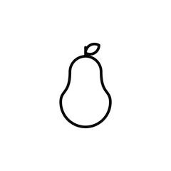 pear Line Icon, Vector, Illustration, Logo Template. Suitable For Many Purposes.