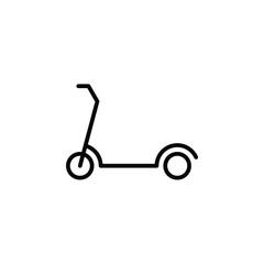Scooter, Kick Scooter Line Icon, Vector, Illustration, Logo Template. Suitable For Many Purposes.