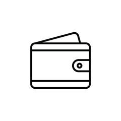 Wallet, Saving, Money Line Icon, Vector, Illustration, Logo Template. Suitable For Many Purposes.