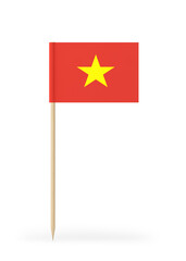 Small Flag of Vietnam on a Toothpick